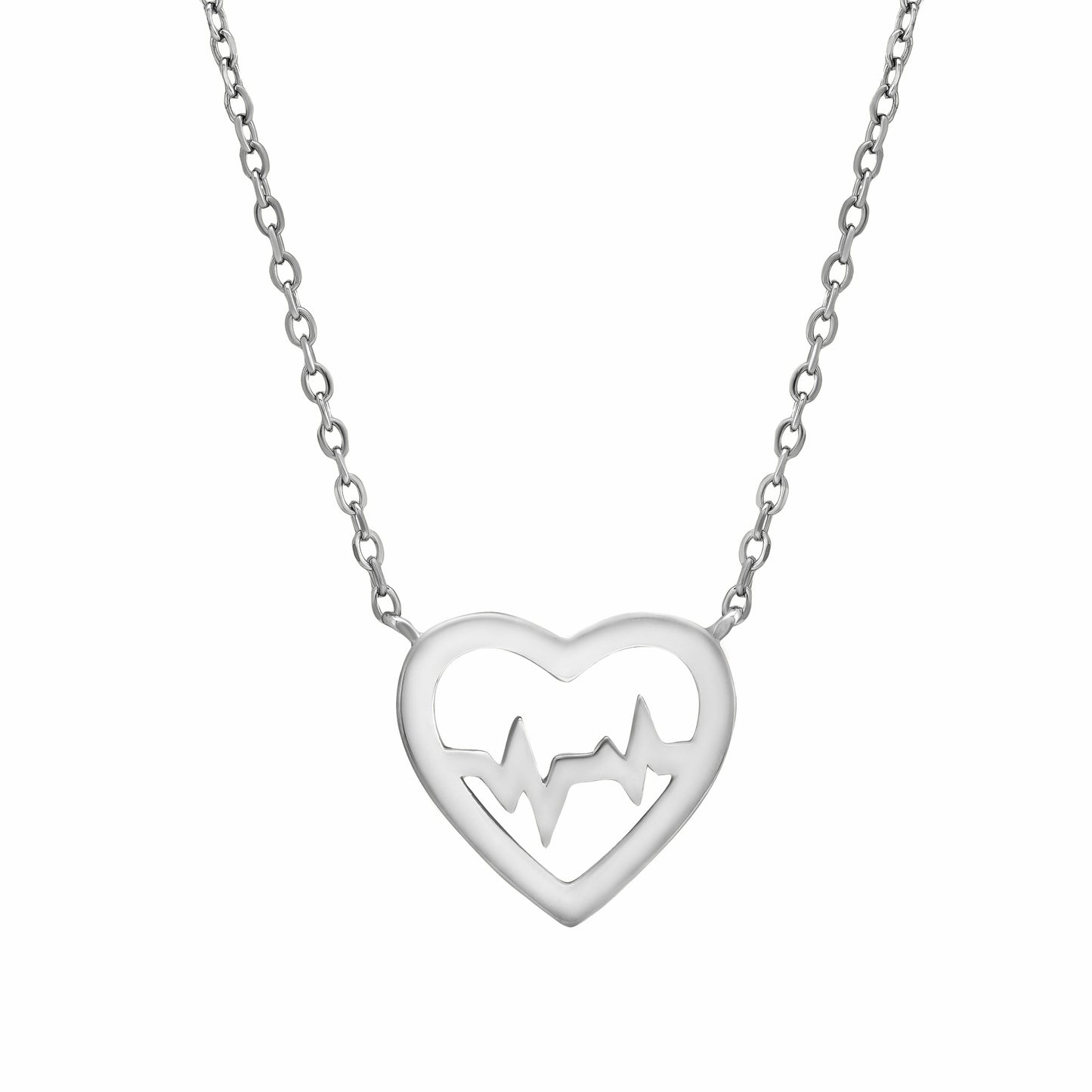 Heartbeat Silver Necklace