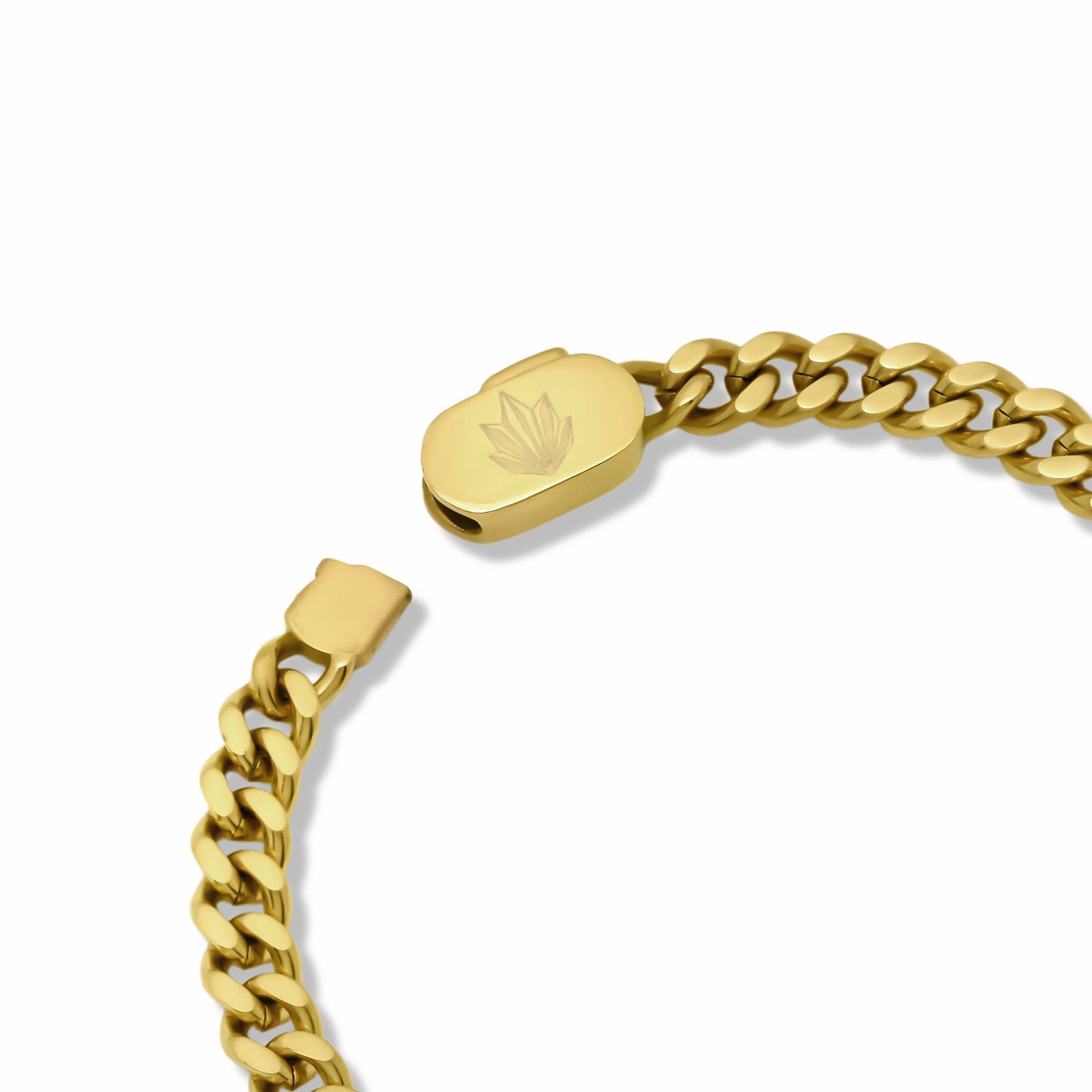 Cuban Chain Bracelet Gold 8mm