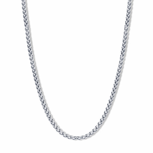 Spiga Chain Silver 3mm on a white background