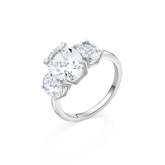 Harmony Deep Silver Cocktail Ring