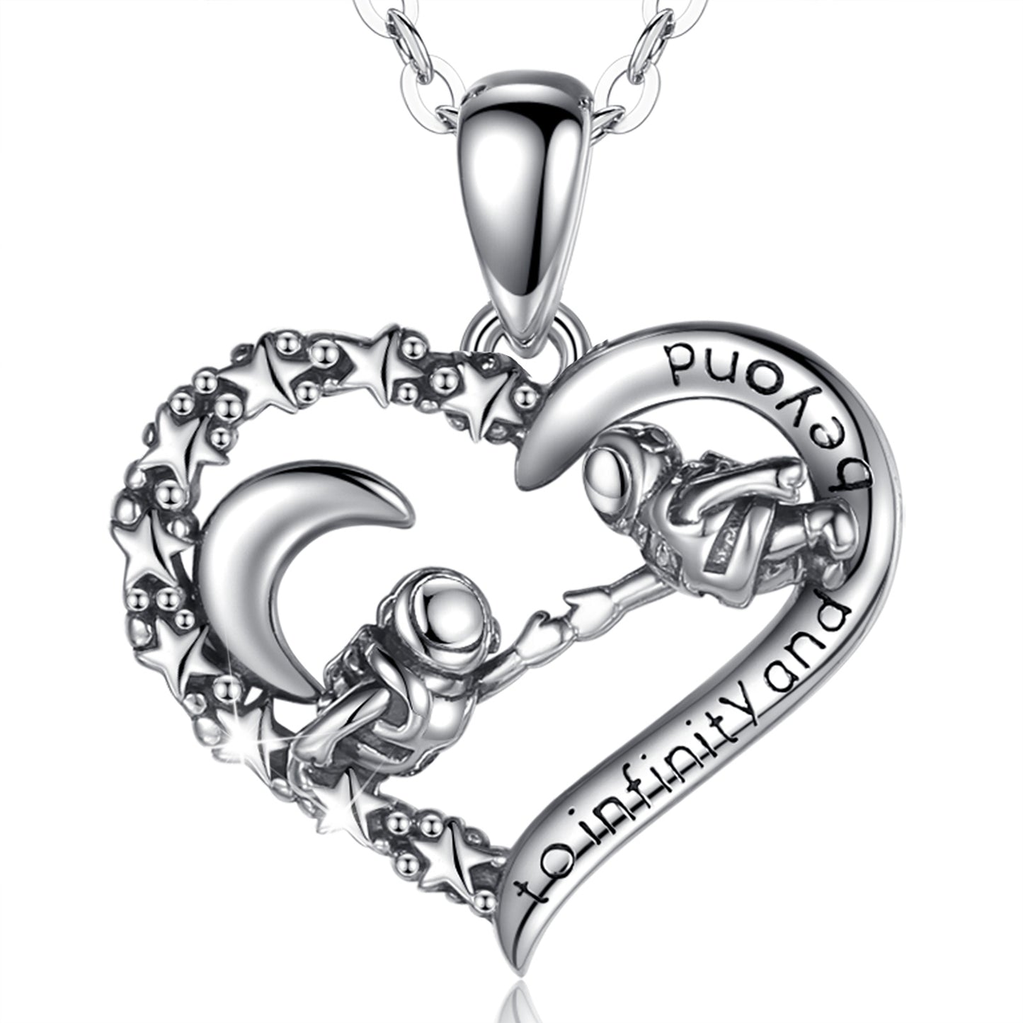 Moon Love Heart Pendant