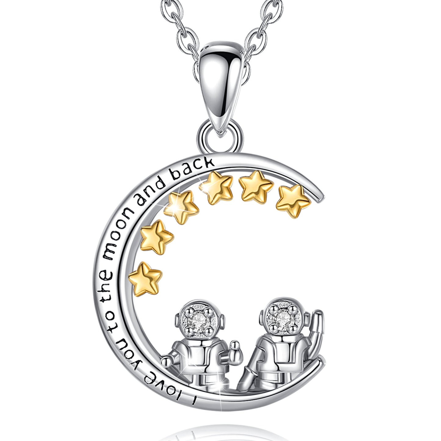 Astronauts On The Moon Pendant