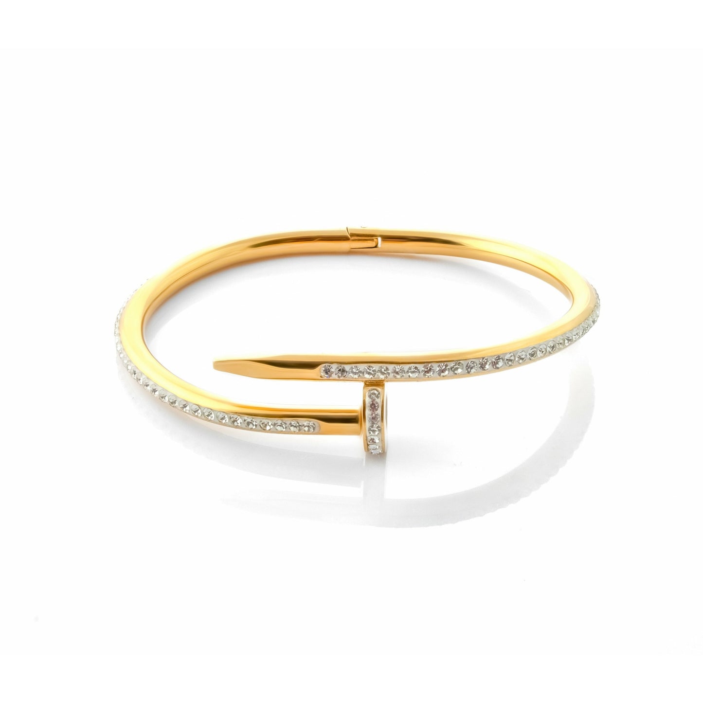 Classic Nail Bangle Bracelet in Gold