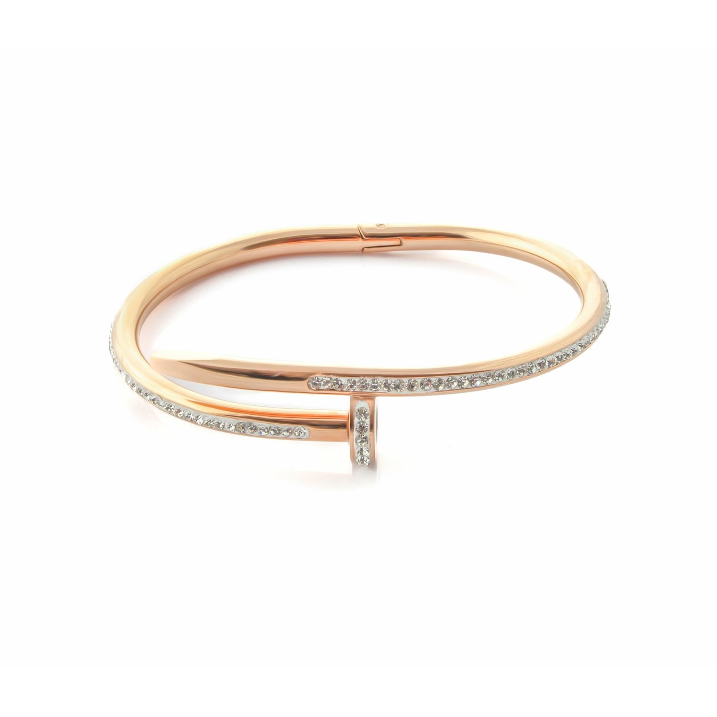 Classic Nail Bangle in Rose Gold