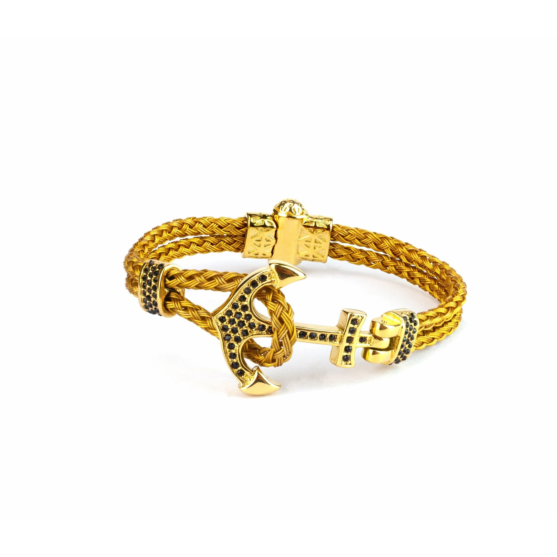 Gold Charming Anchor Bracelet