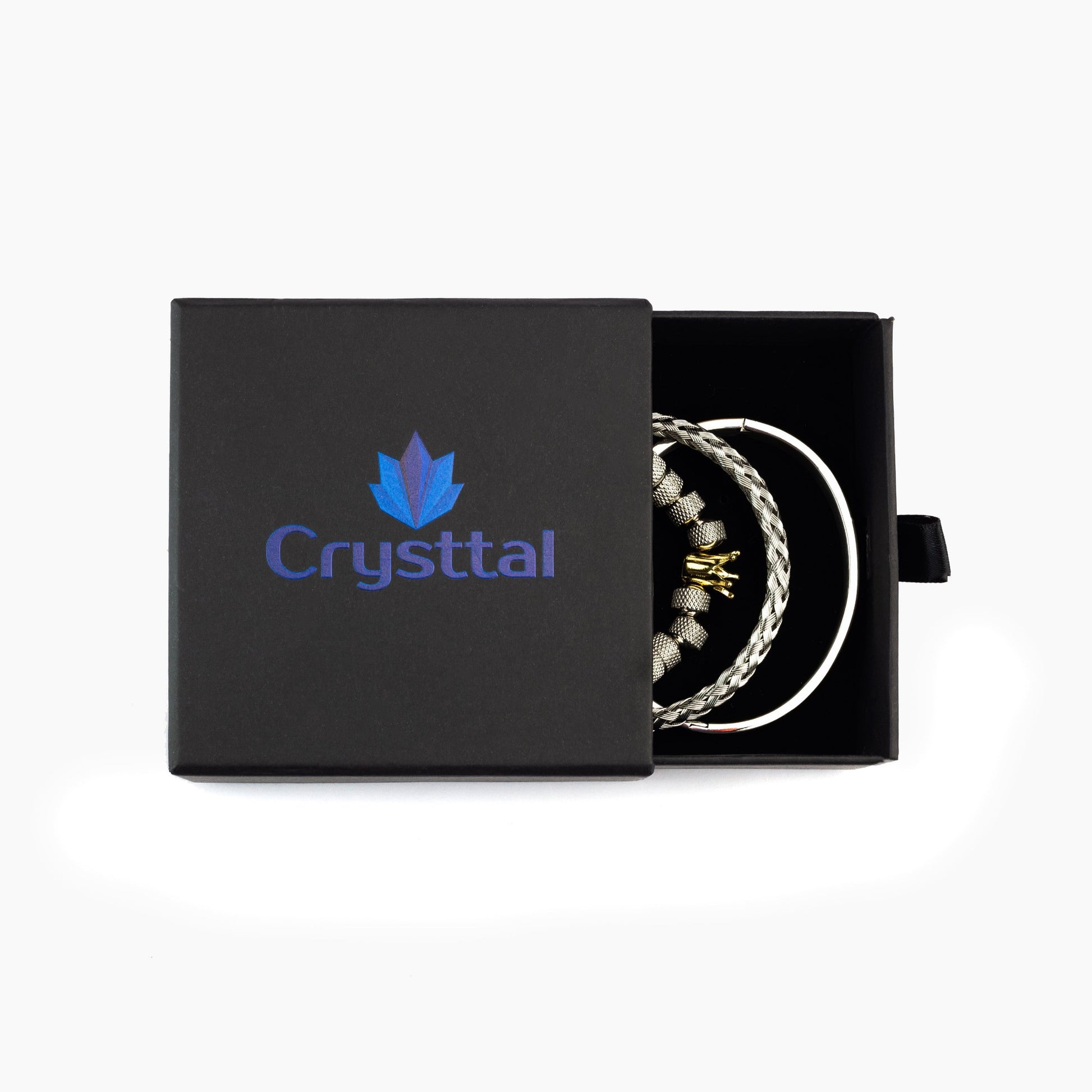 Roman Royal King Bracelet Set in a Crysttal branded gift box