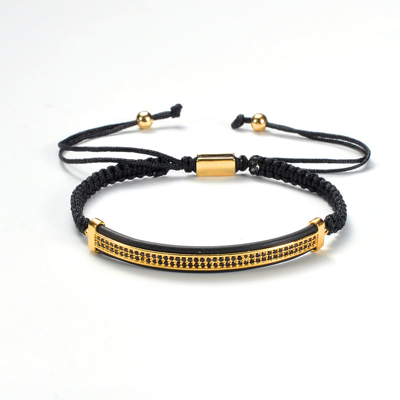 Imperial Roman King Set's rope bracelet in Gold