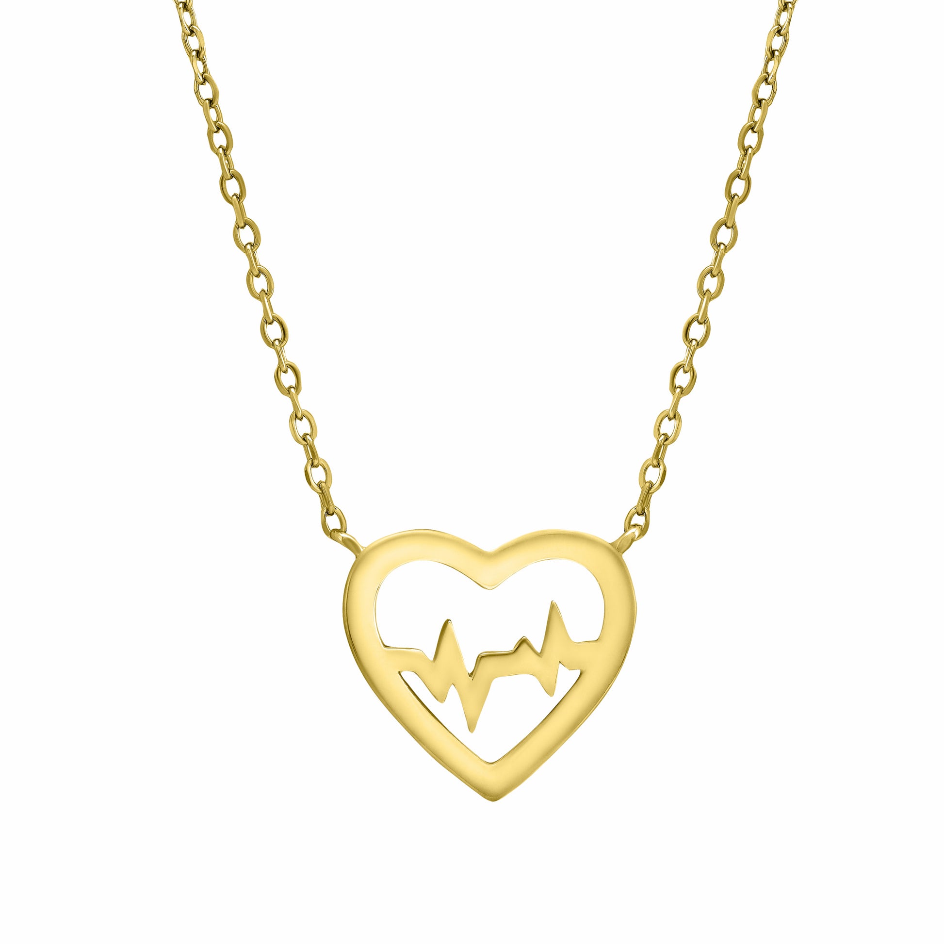 Heartbeat Gold Necklace