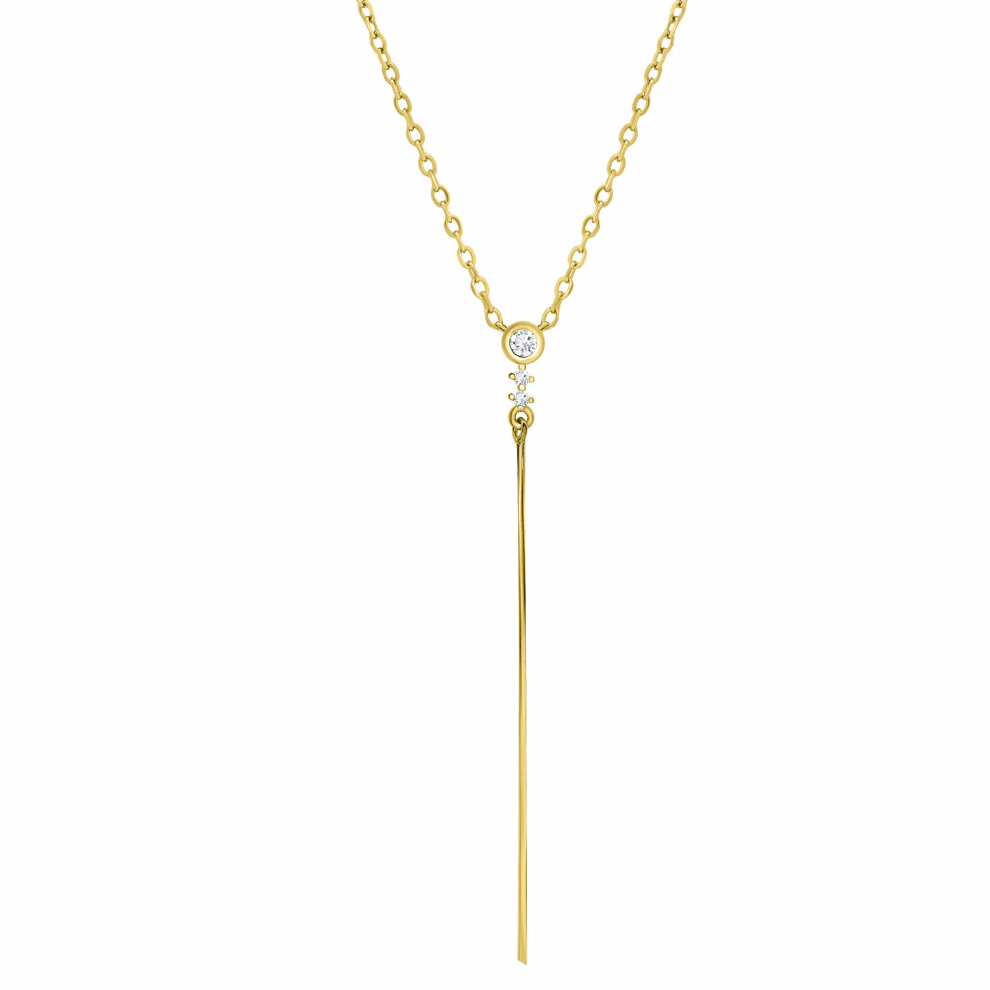 Minimalist Line Gold Necklace