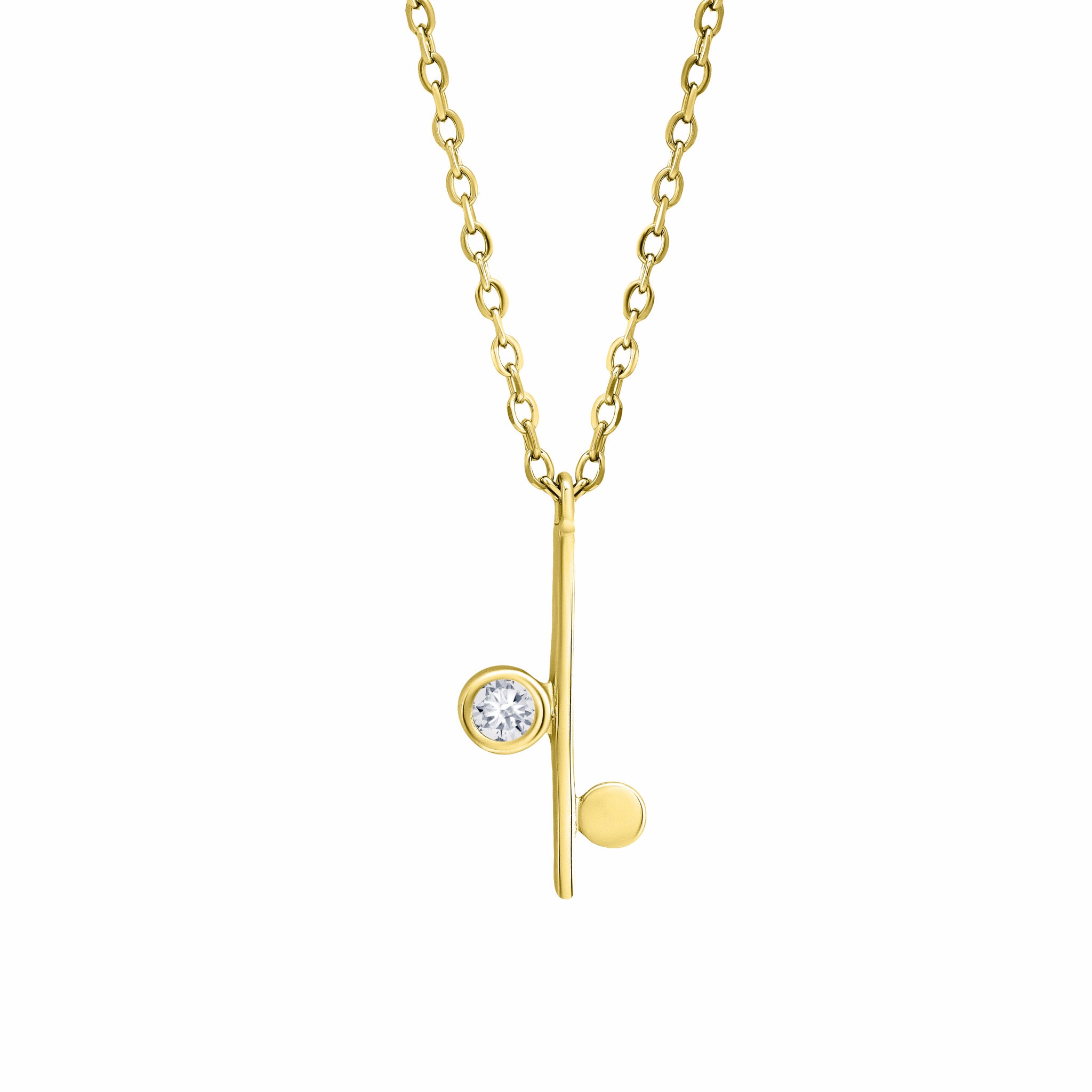 Minimal clearance gold necklace