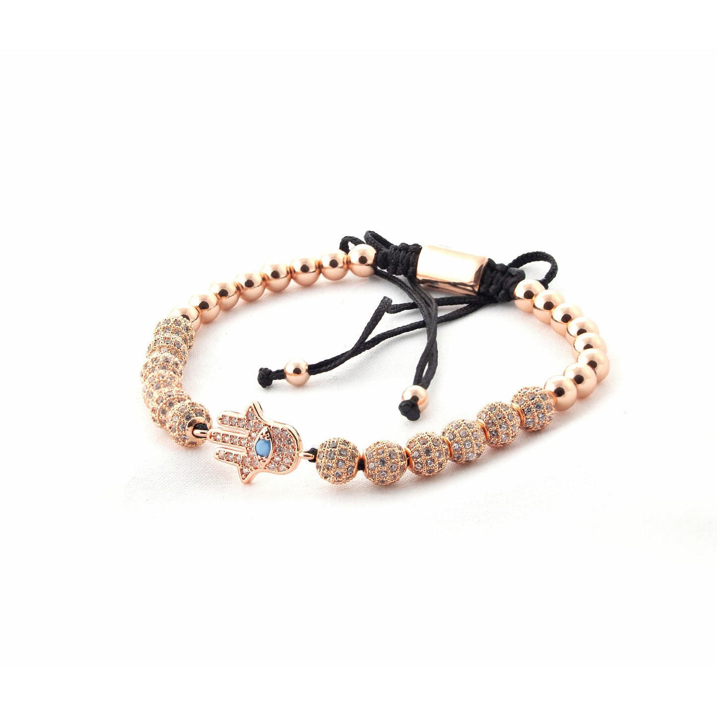 Hamsa Hand Bracelet Rose Gold plated