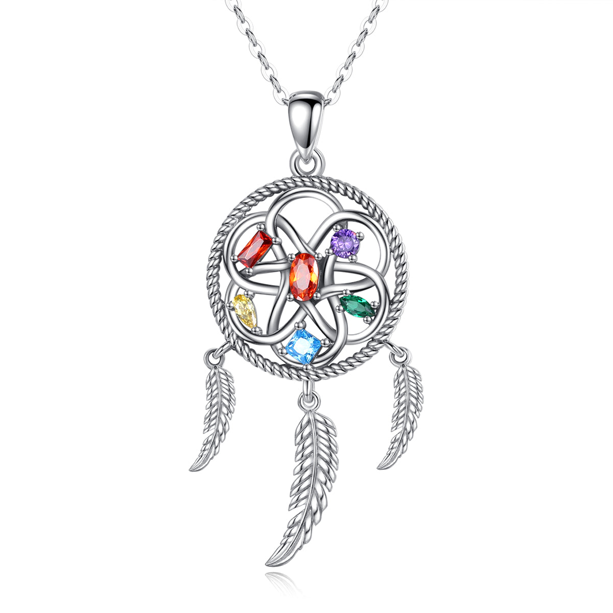 Dreamcatcher Lucky Feather Pendant