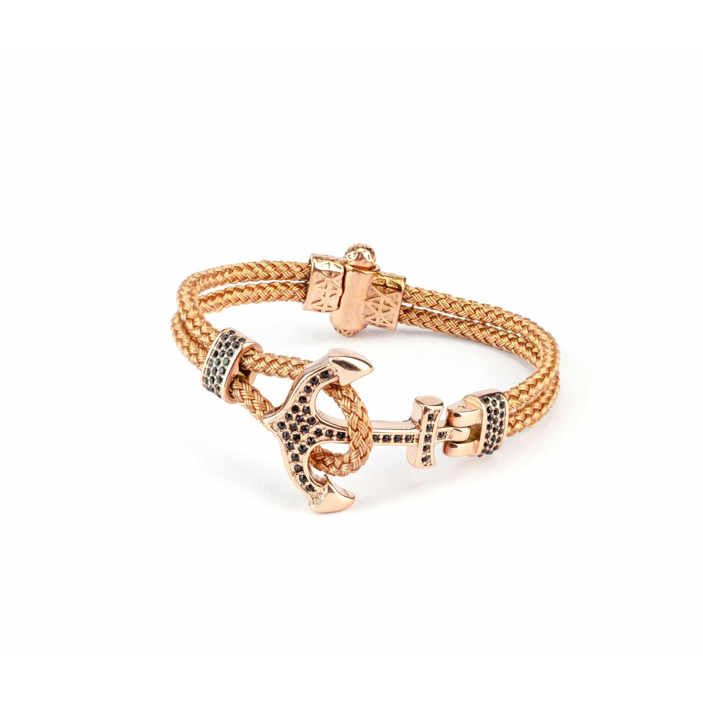 Rose Gold Charming Anchor Bracelet